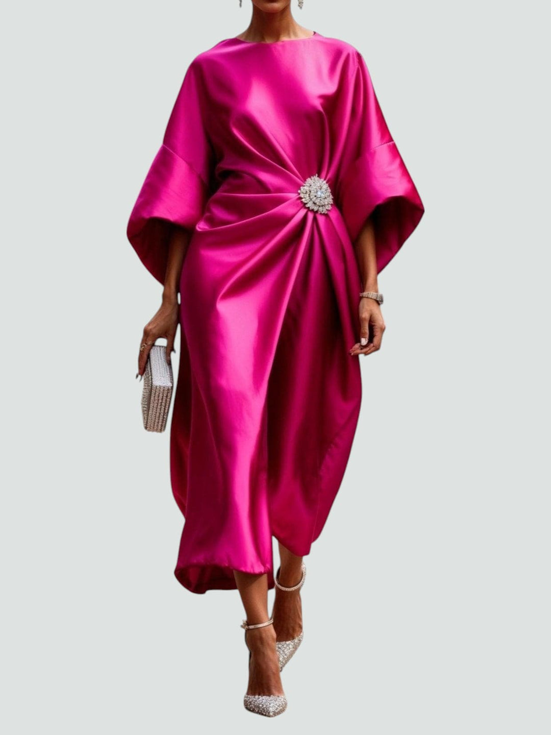 Lona™ Elegant Long Satin Dress