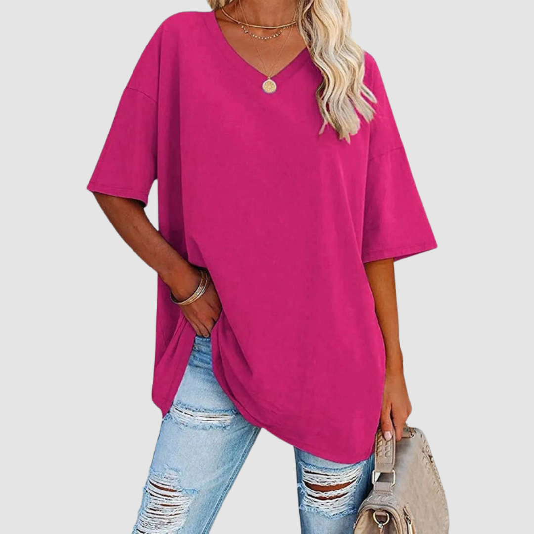 Gabrielle™ Elegant V-neck T-Shirt