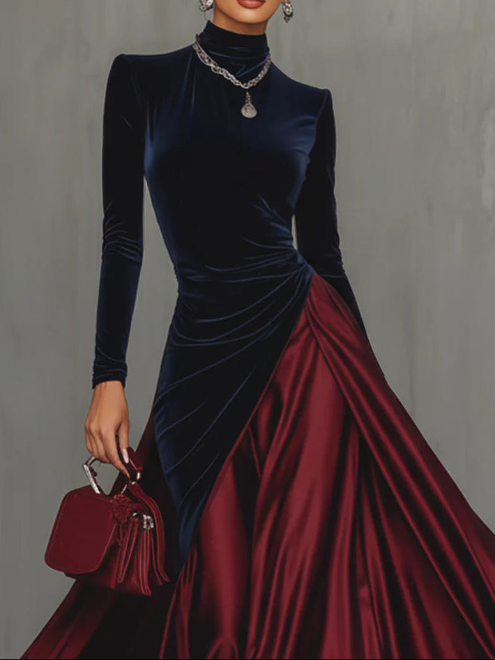 Lucrèce | Long Two-Tone Dress