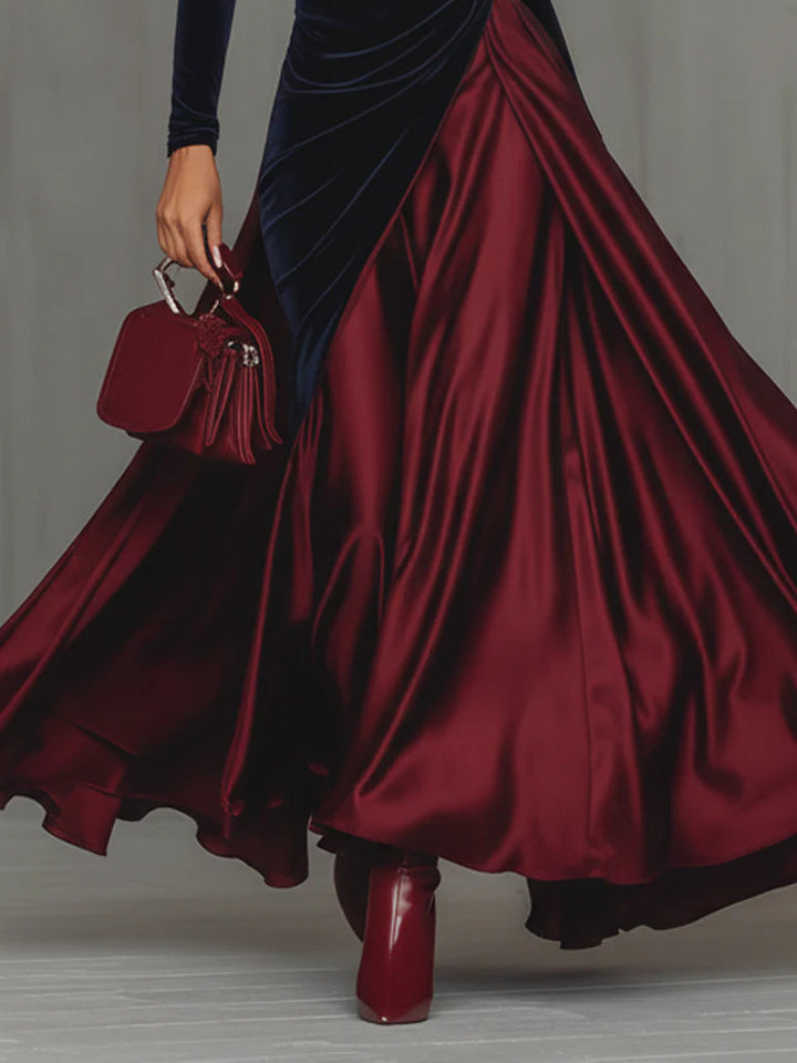 Lucrèce | Long Two-Tone Dress