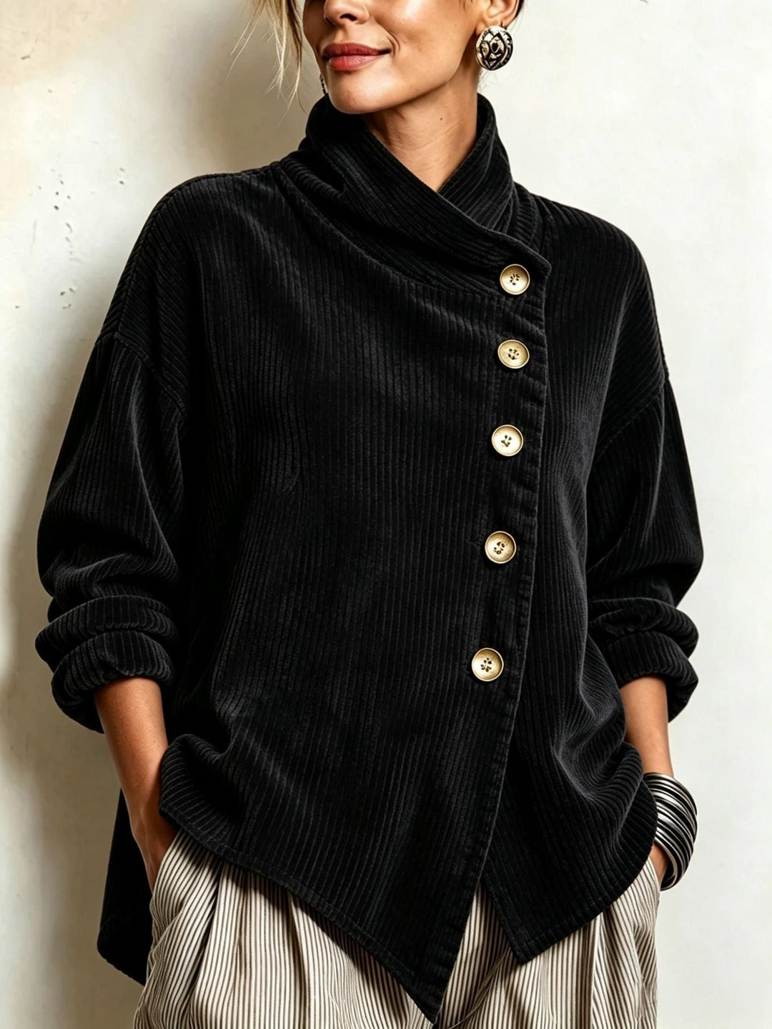 Alice | Ribbed Velvet Sweater