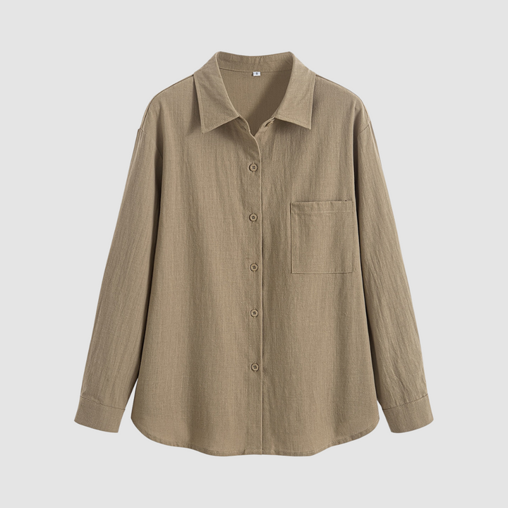 Noemi™ Soft classic pocket blouse