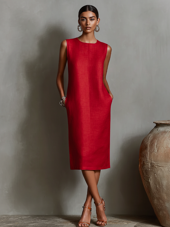 Maureen™ Midi Dress with pockets
