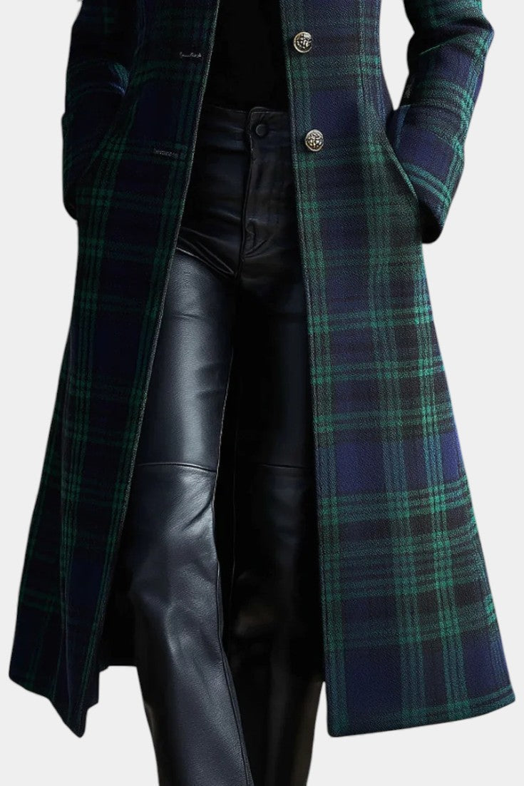 Glendine™ Elegant Plaid Coat