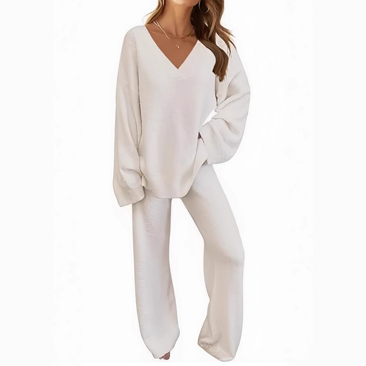 Karla™ V-Neck Long Sleeve Sweater & Pants Set
